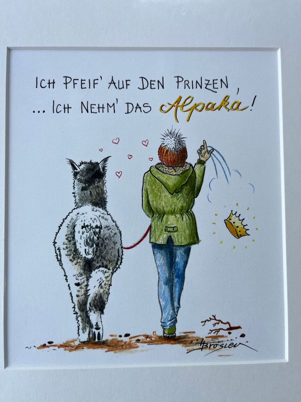 Passepartout - Bild Passepartout - Bild " Ich Pfeif´auf den Prinzen,..."