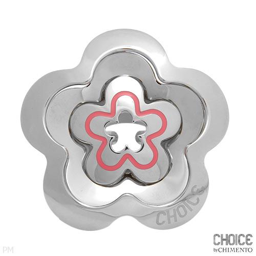 Anillo Choice by Chimento XXL/ Colección MAGIC / Acero inoxidable y esmalte rosa /  Tamaño 5.5