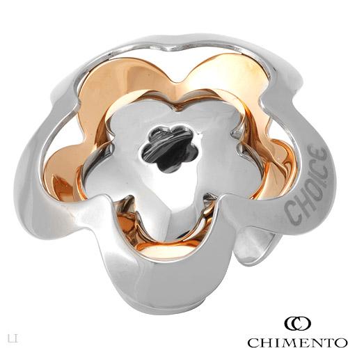 Anillo CHOICE BY CHIMENTO / Acero Inoxidable Chapado en Oro de 18K / Tamaño 4