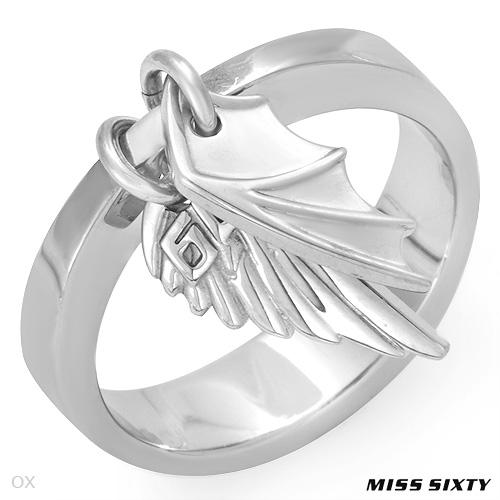 Anillo MISS SIXTY / Colección WINGS / en Acero inoxidable / Tamaño 5