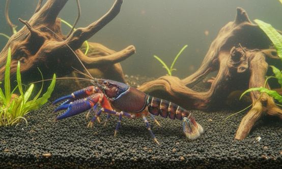 Krebs Krebs "zebra blue claw" -Cherax cf. peknyi