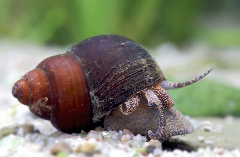 Orange spot Schnecke - Filopaludina sp.