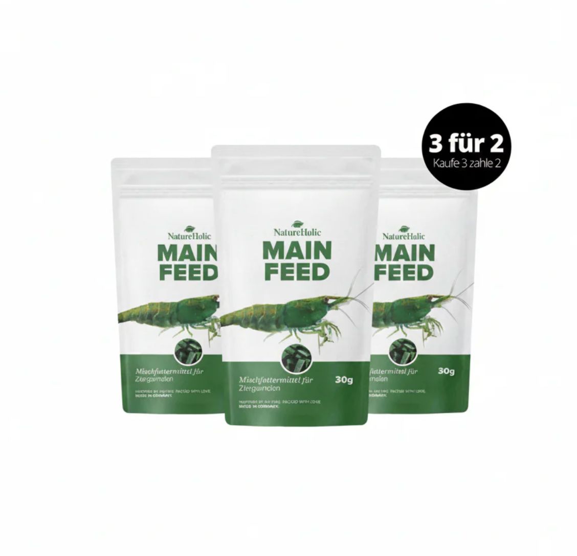 NatureHolic Mainfeed Garnelenfutter - 3 für 2 NatureHolic Mainfeed Garnelenfutter - 3 für 2