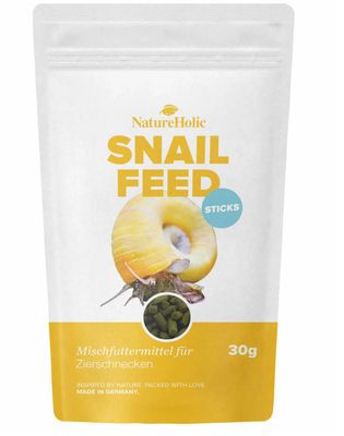 NatureHolic - Schneckenfeed Sticks - 30g - Snailfeed Sticks NatureHolic - Schneckenfeed Sticks - 30g - Snailfeed Sticks