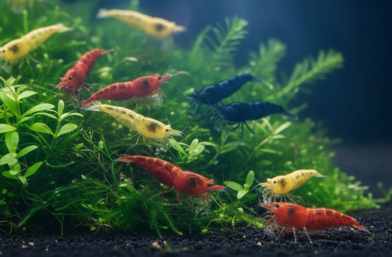 Blau / Rot / Gelb Garnelen Mix – 30 Stück (10/10/10) Blau / Rot / Gelb Garnelen Mix – 30 Stück (10/10/10)