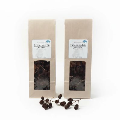 Erlenzapfen mit Zweig – Naturprodukt für Garnelen, Krebse, Schnecken und Welse (20 g) Erlenzapfen mit Zweig – Naturprodukt für Garnelen, Krebse, Schnecken und Welse (20 g)
