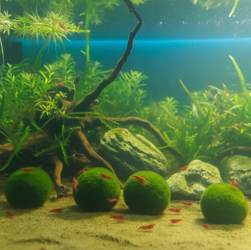 4 Gratis Algenbälle + 20 Red Sakura Garnelen | Attraktives Vorteilspaket für das Süßwasseraquarium 4 Gratis Algenbälle + 20 Red Sakura Garnelen | Attraktives Vorteilspaket für das Süßwasseraquarium