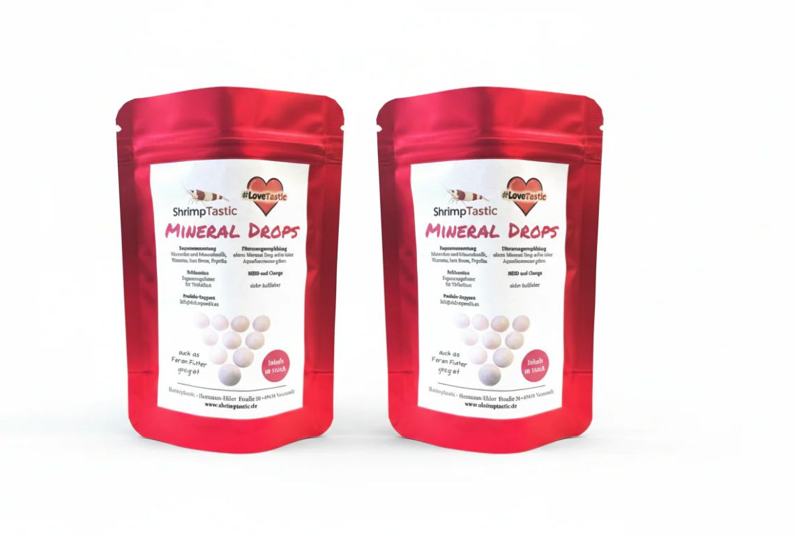 Mineral-Drops für Garnelen, Schnecken & Krebse – Doppelpack (2 Packungen)