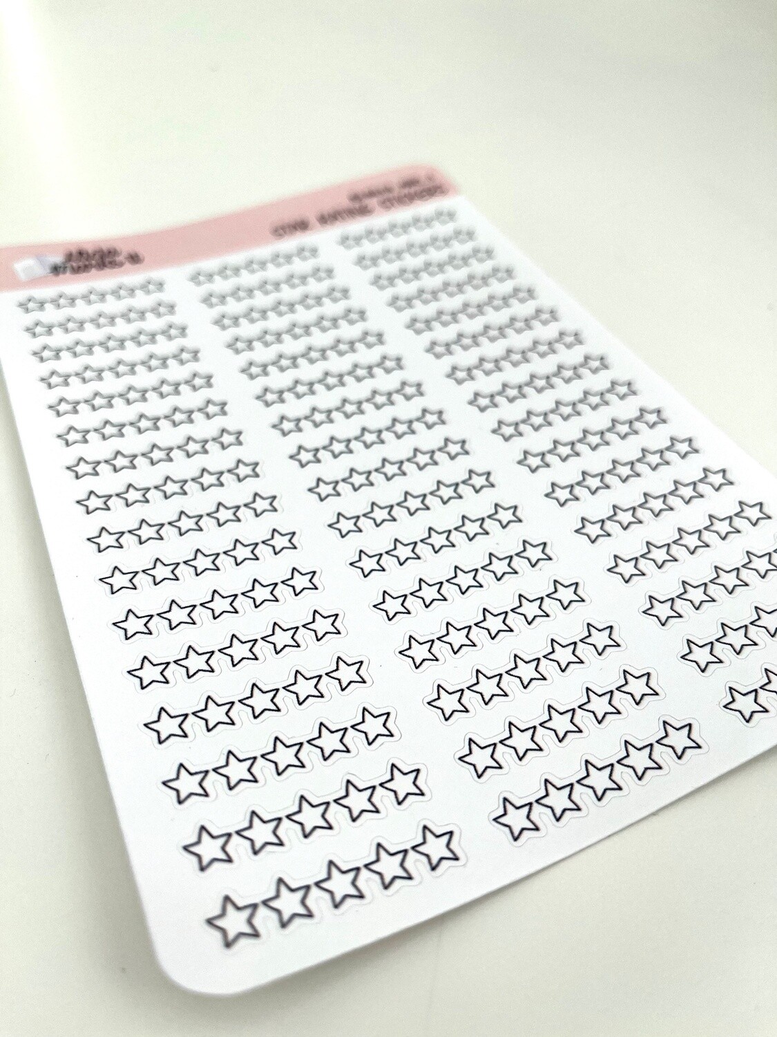 star and spice rating sticker sheets, set of two