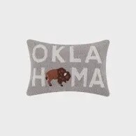Oklahoma Bison Hook Pillow