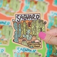 Saguaro National Parks Series Tucson Arizona Vinyl Sticker