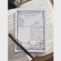 5x7 Book Review Notepad