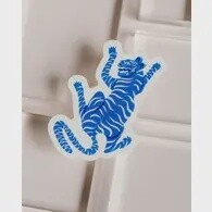 Blue Tiger Sticker