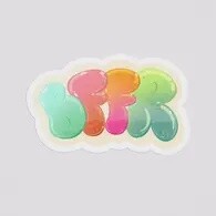 BFFR Jelly Letter Sticker