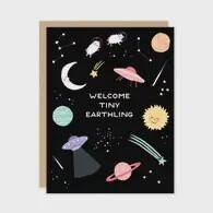 Tiny Earthling Baby Greeting Card