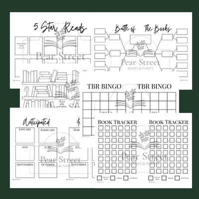 Book Journal Printable Bundle Pack