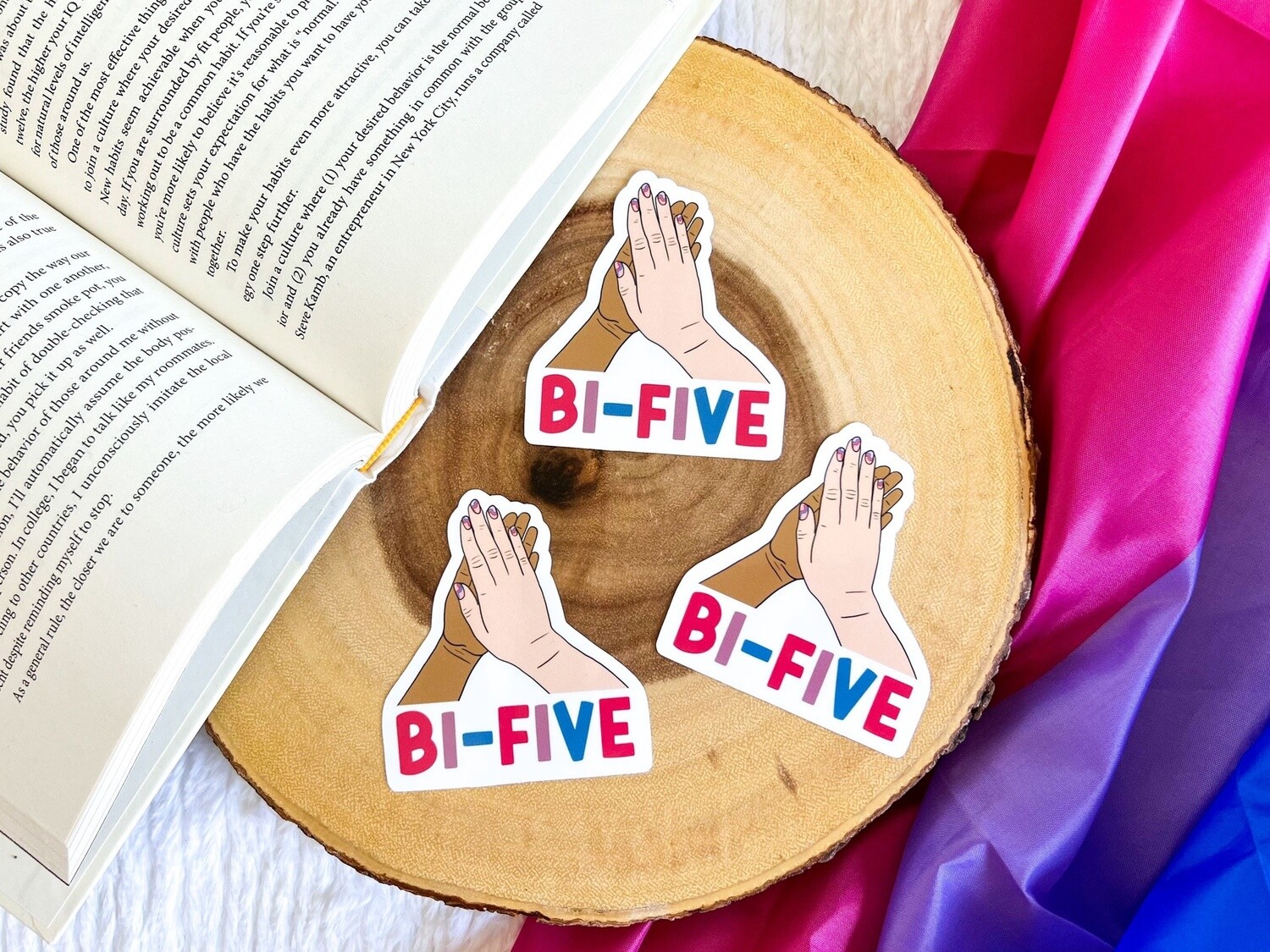 Bi-Five Sticker