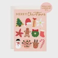 Christmas Icons Greeting Card