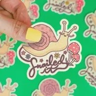 Snailed It sticker