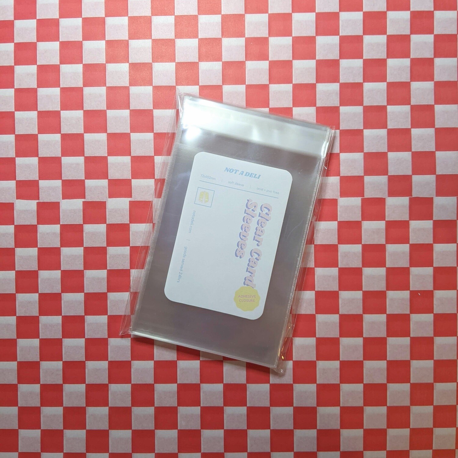 Adhesive Tour Mini Clear Card Sleeves*