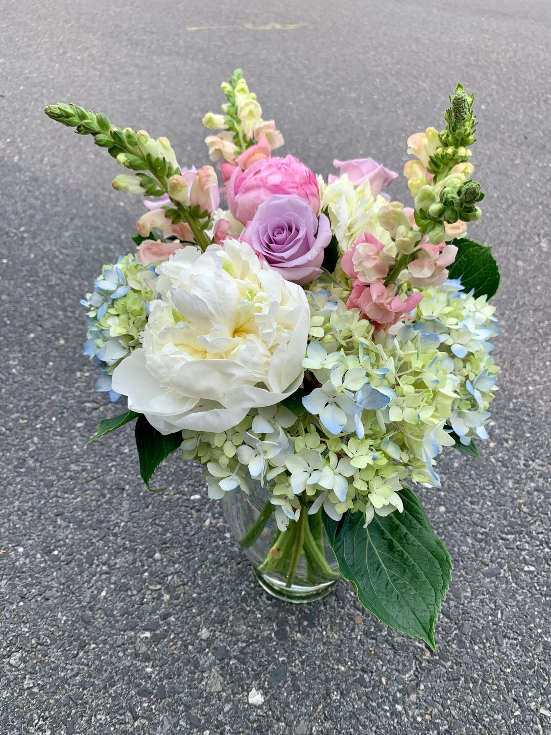 $150 Seasonal Fresh Flower Vase Arrangement