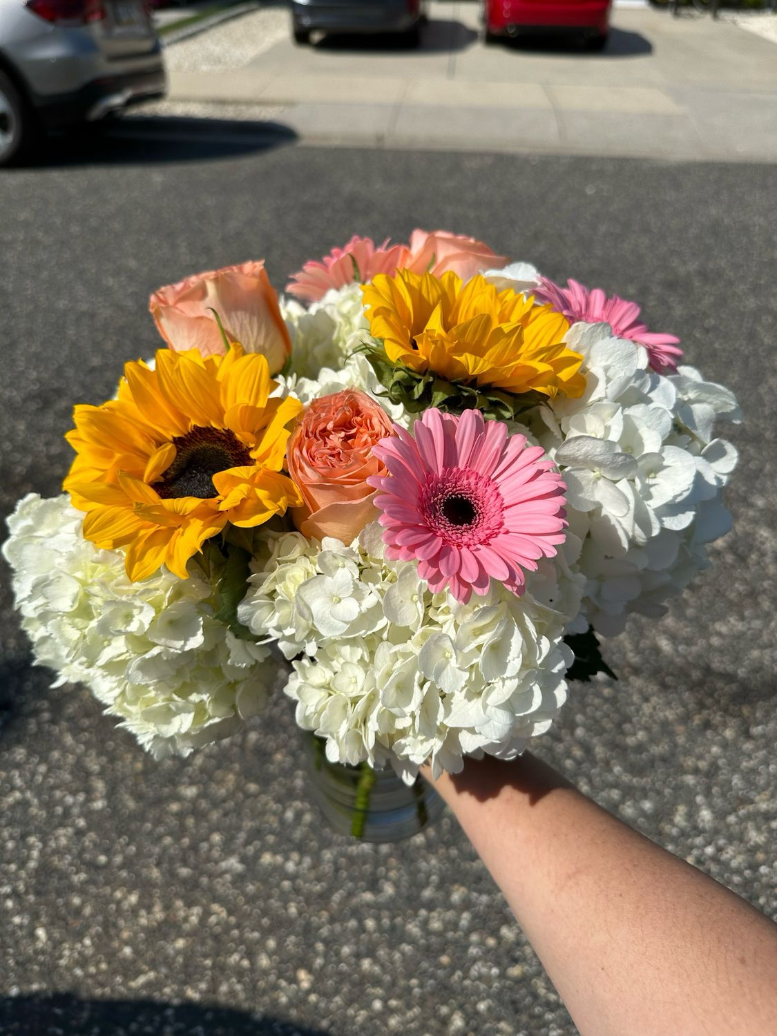 $95 Seasonal Fresh Flower Vase Arrangement