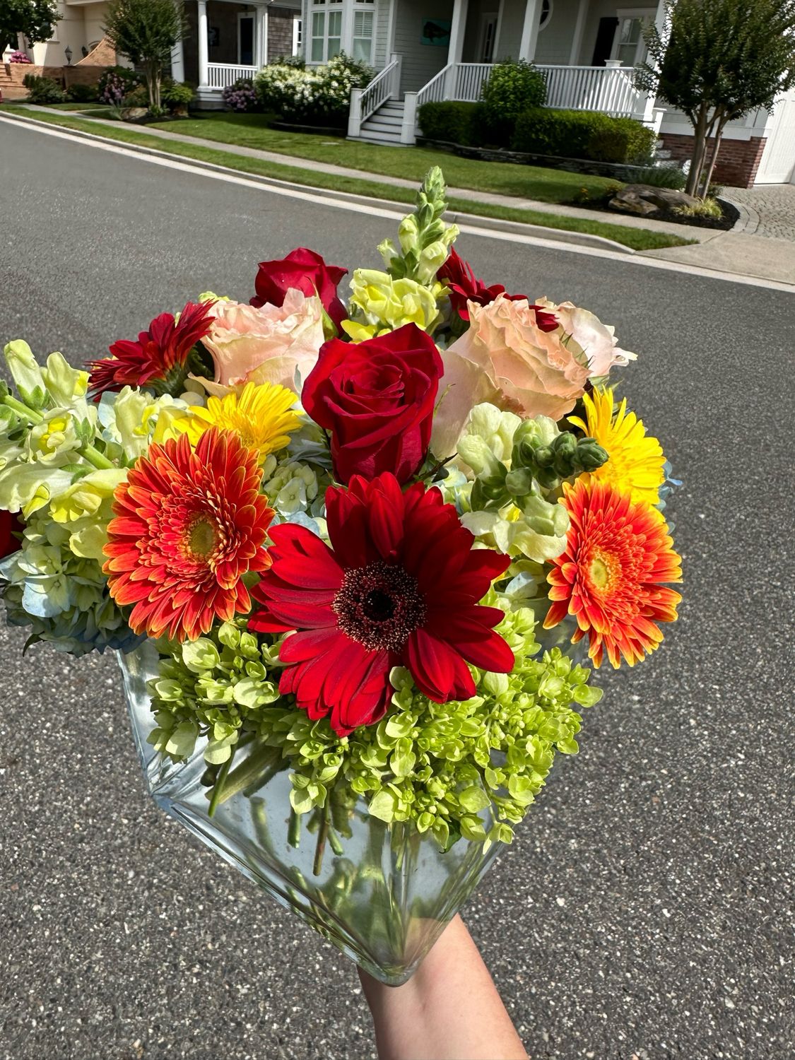 $150 Seasonal Fresh Flower Vase Arrangement