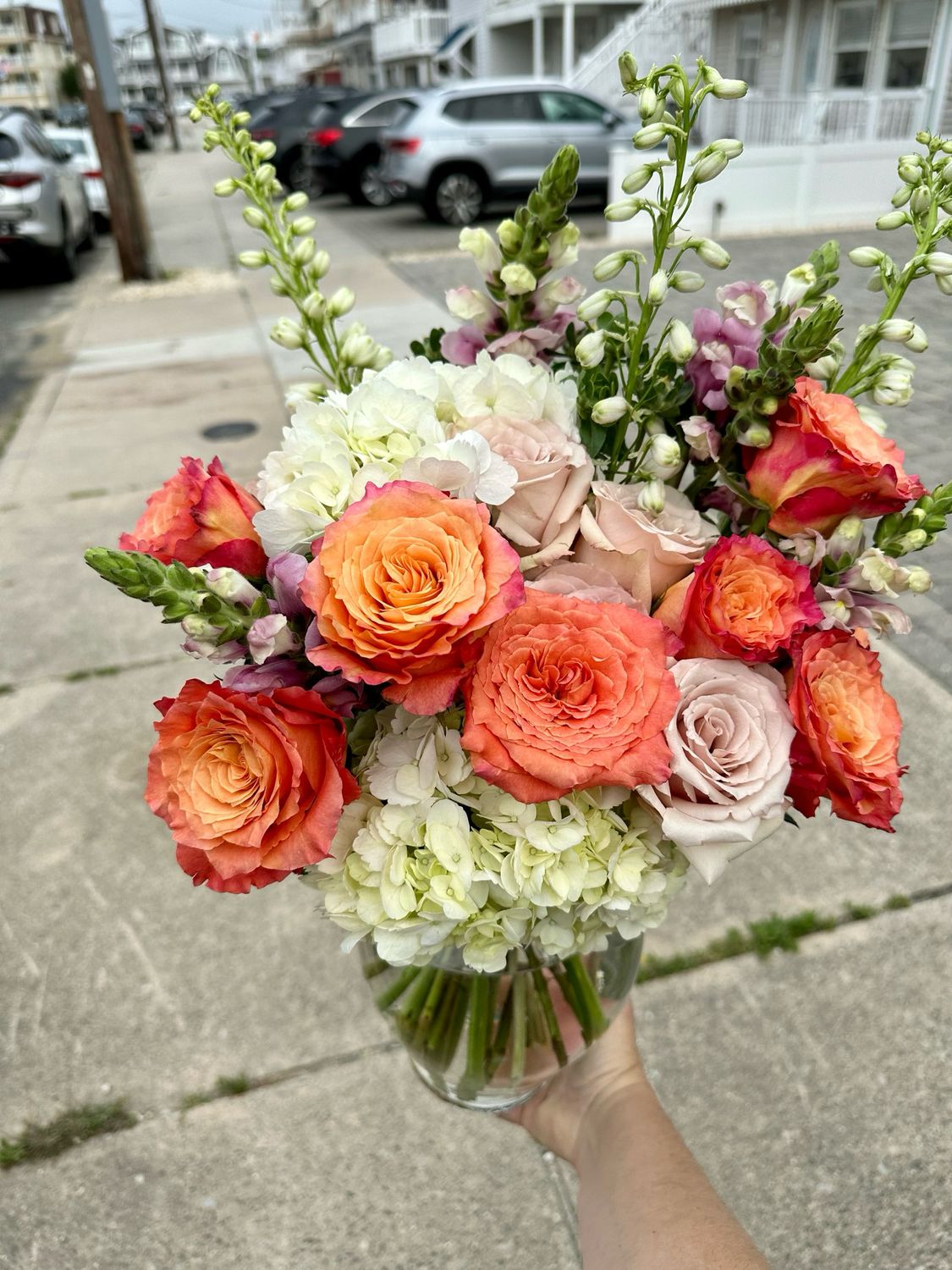 $150 Seasonal Fresh Flower Vase Arrangement