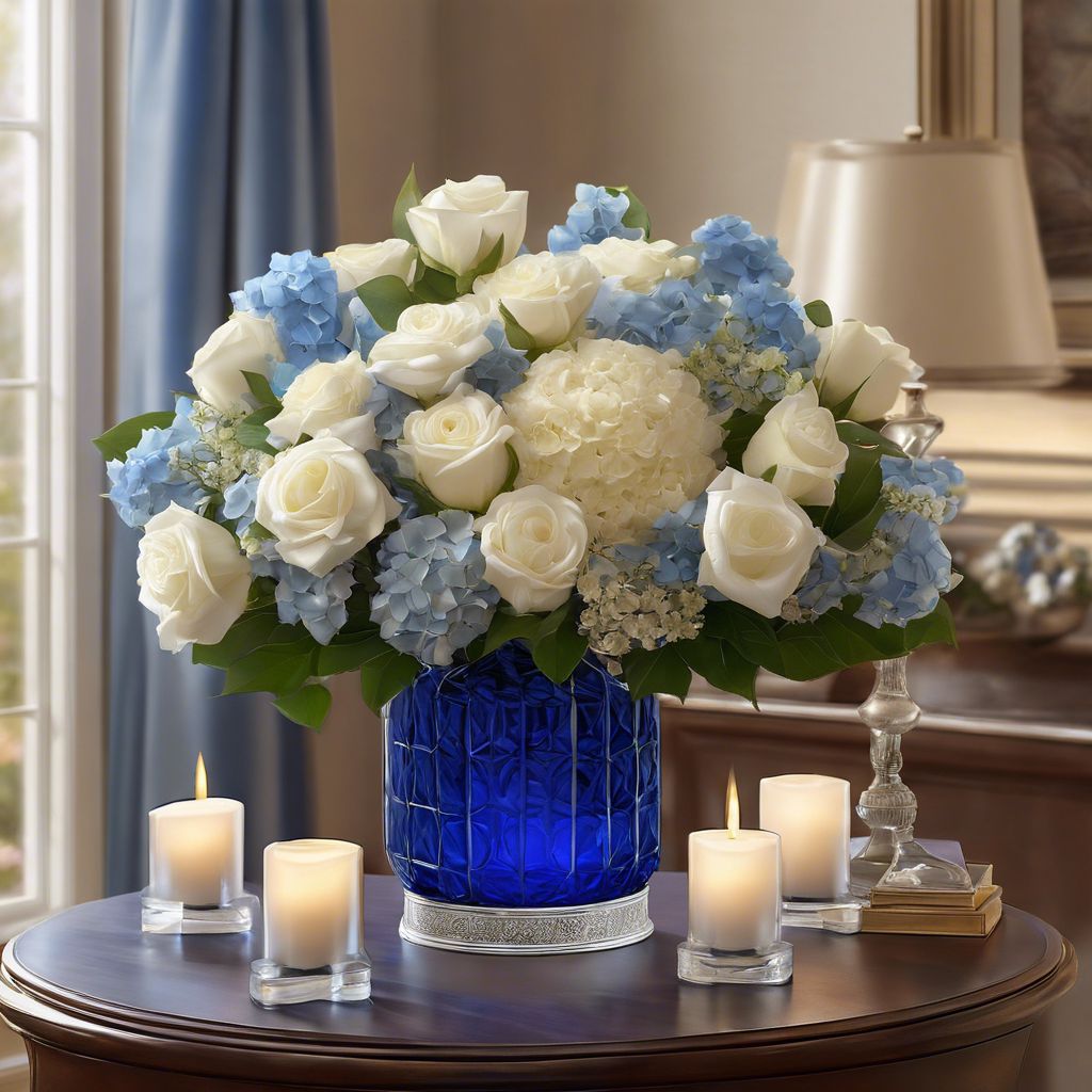 $450 Seasonal Fresh Flower Hanukkah Arrangement