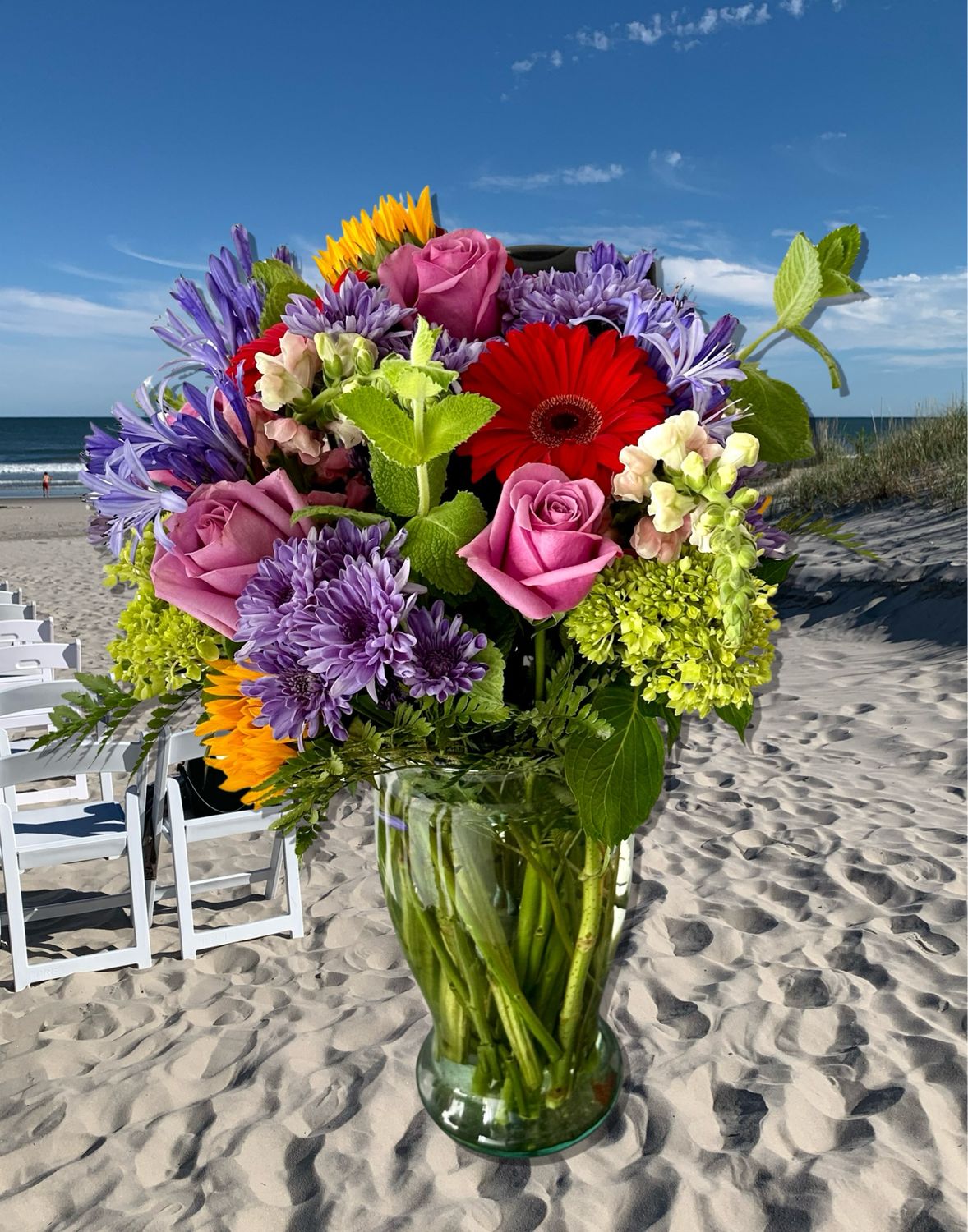 $200 Seasonal Fresh Flower Vase Arrangement