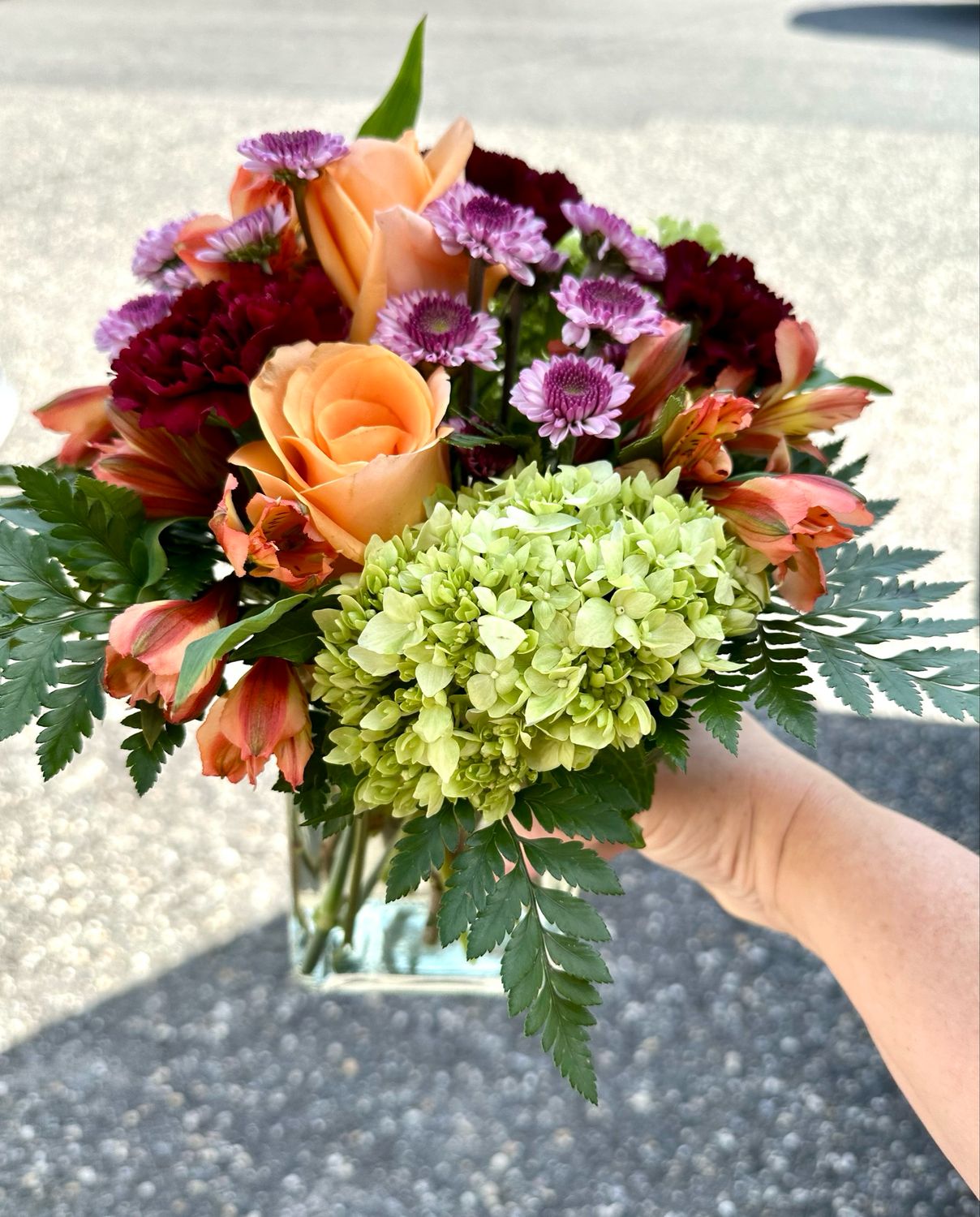 $55 Seasonal Fresh Flower Vase Arrangement - Designer’s Choice - Actual Flowers May Vary