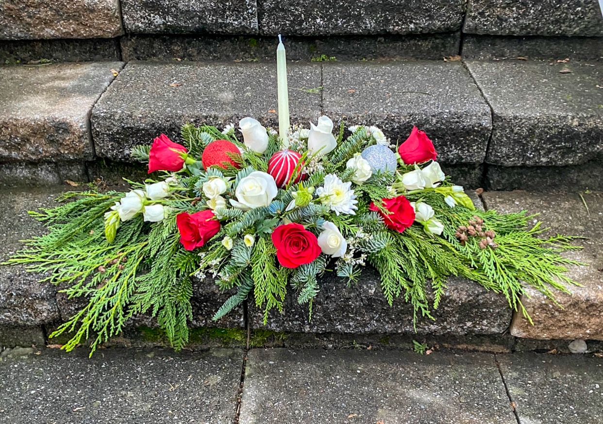 $200 Seasonal Fresh Flower Christmas Arrangement