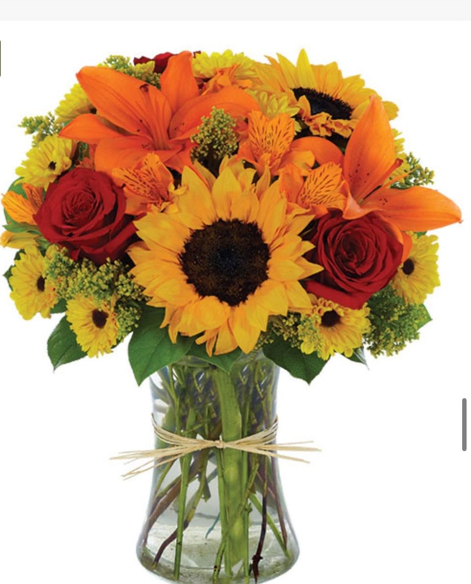 $85 Seasonal Fresh Flower Fall/Thanksgiving Arrangement