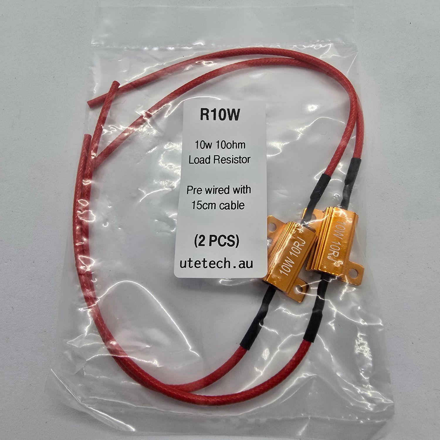 10w Resistor w/15cm wires (PAIR)