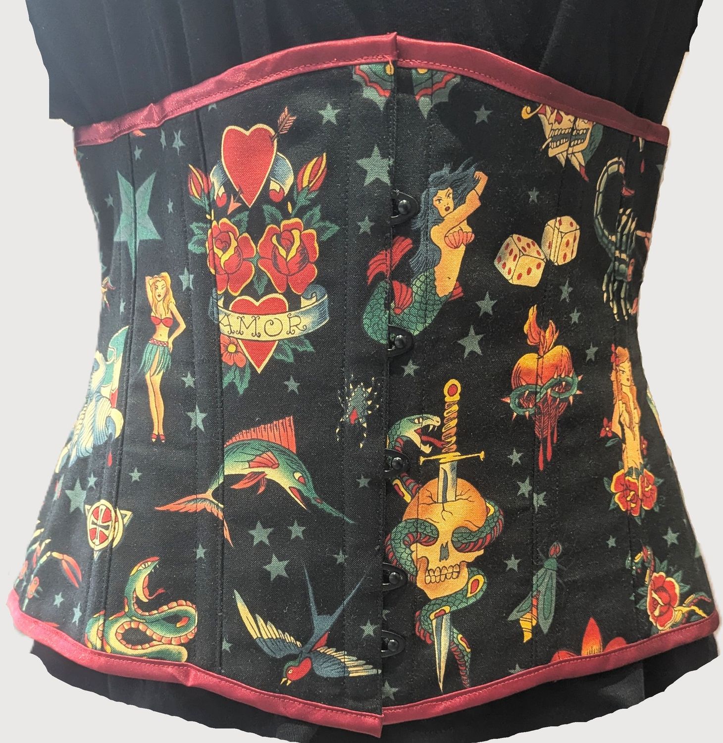 26" Underbust cotton corset