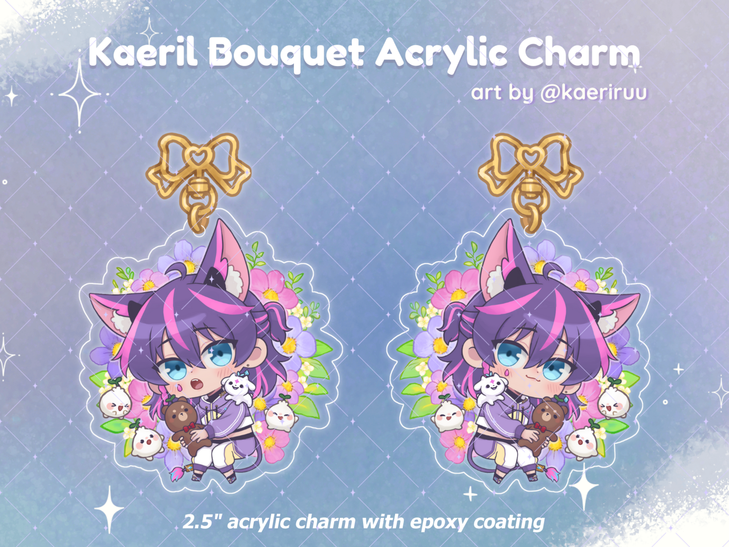 PRE-ORDER Kaeril Double-sided Acrylic Charm with Epoxy Coating