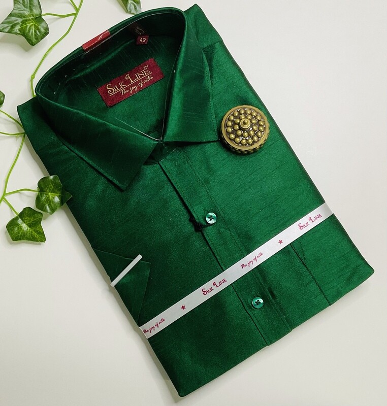 Semi Dupion Silk Shirt