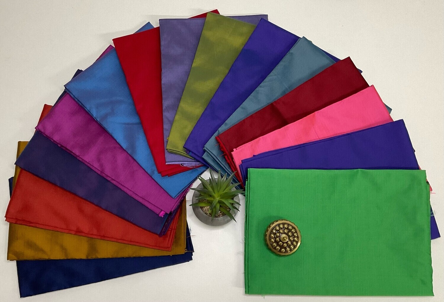 Plain Silk Cotton Material