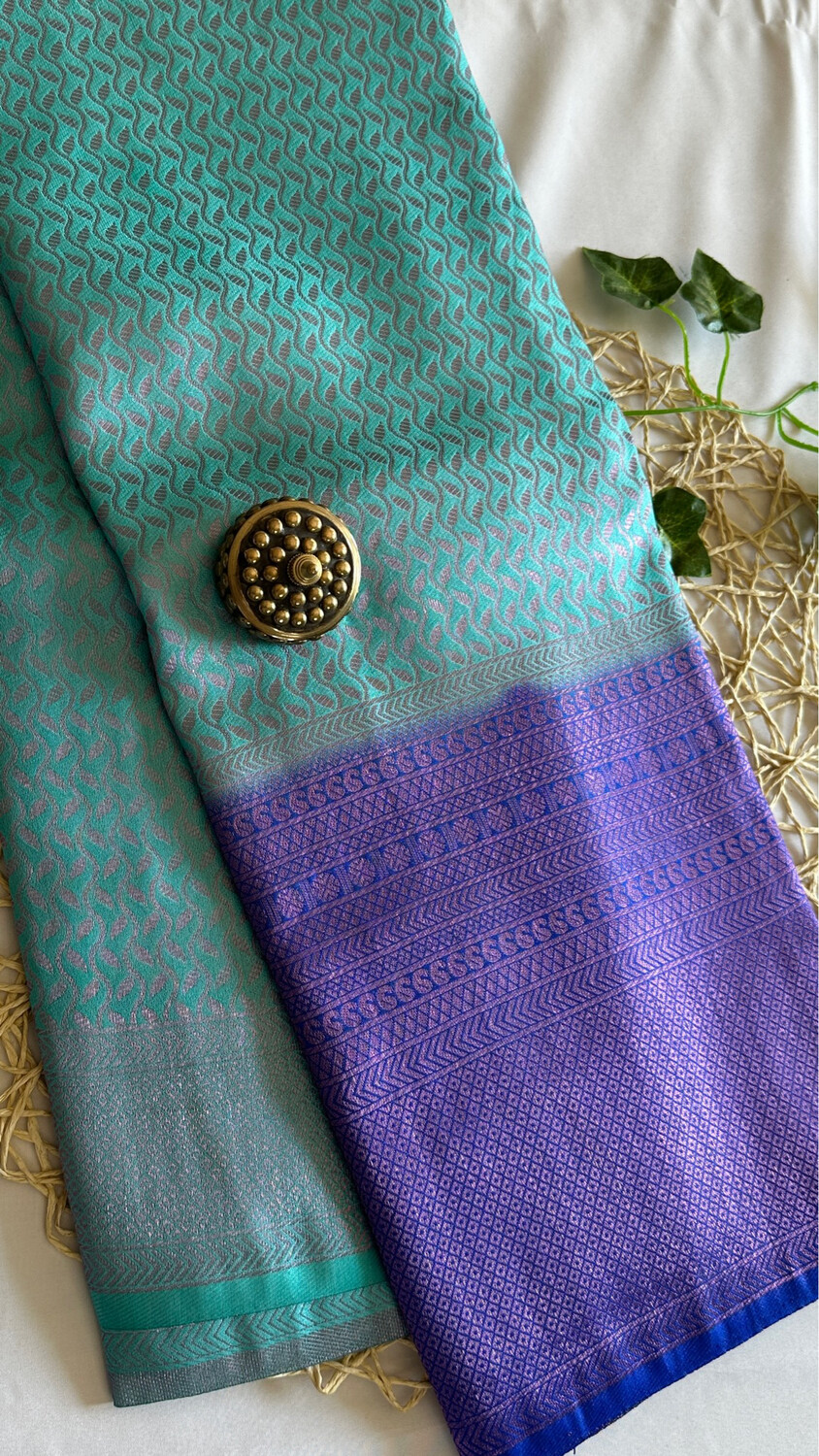 Kubera Pattu with Contrast Border