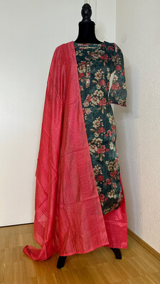 Salwar top, bottom and dupata Size S