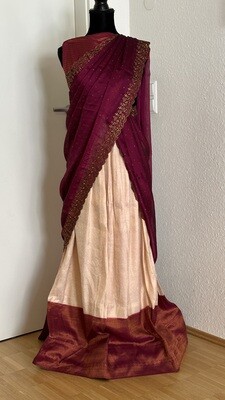 Half Saree Semi Stitched