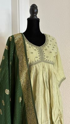 Salwar top, bottom and dupata Size XXL