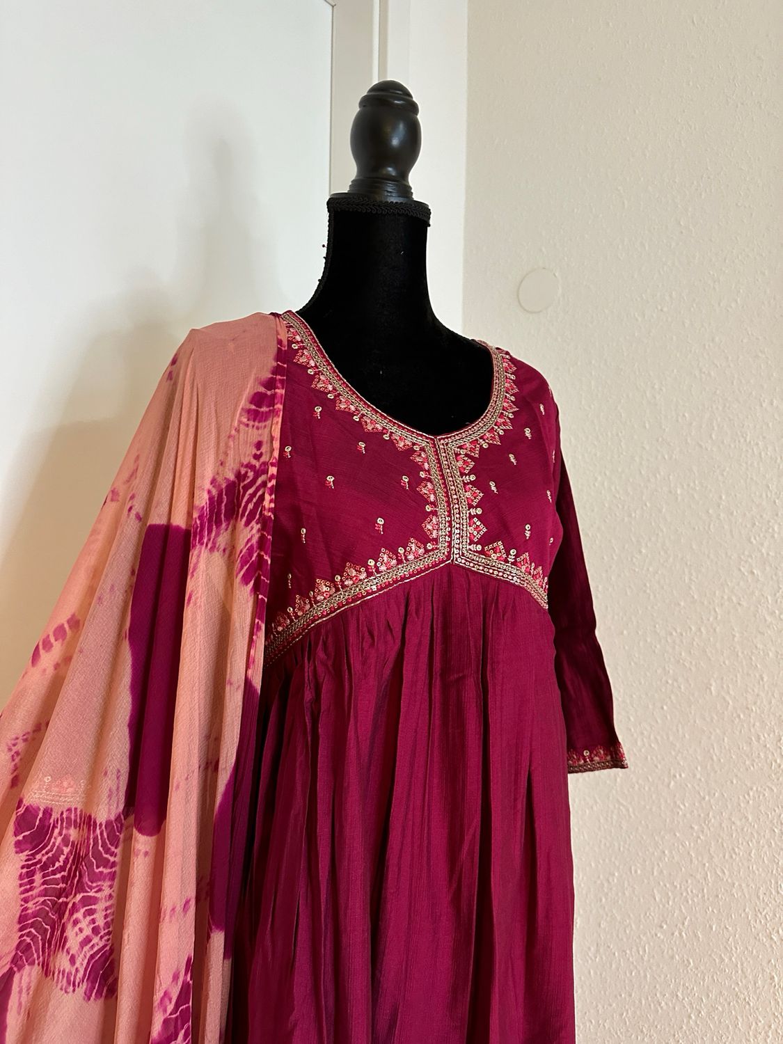 Salwar top, bottom and dupata