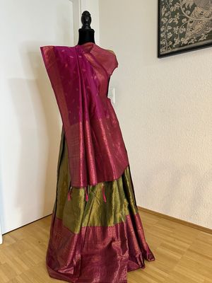 Half Saree Semi Stitched