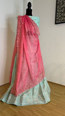 Half Saree Semi Stitched