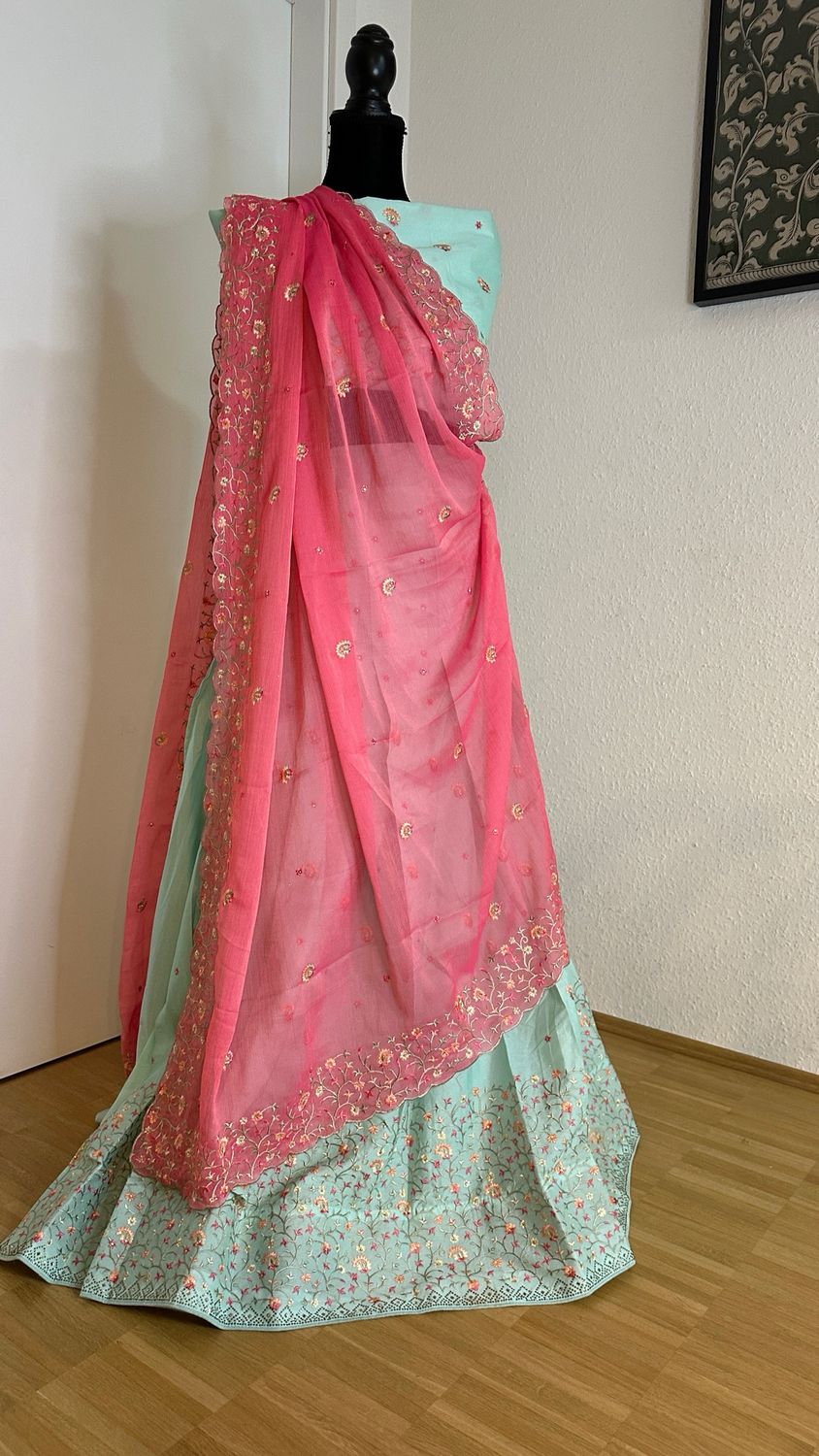 Half Saree Semi Stitched