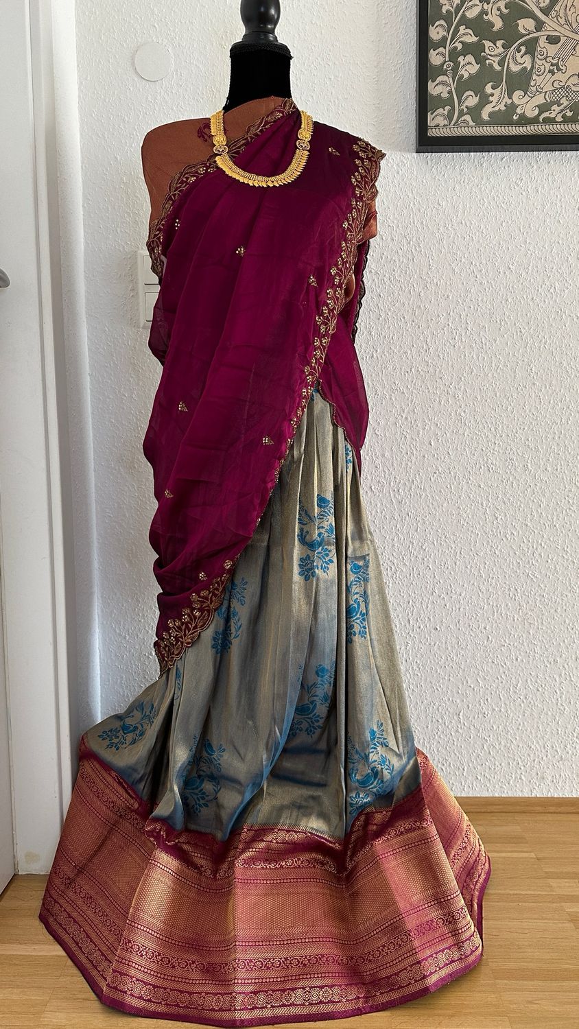 Half Saree Semi Stitched