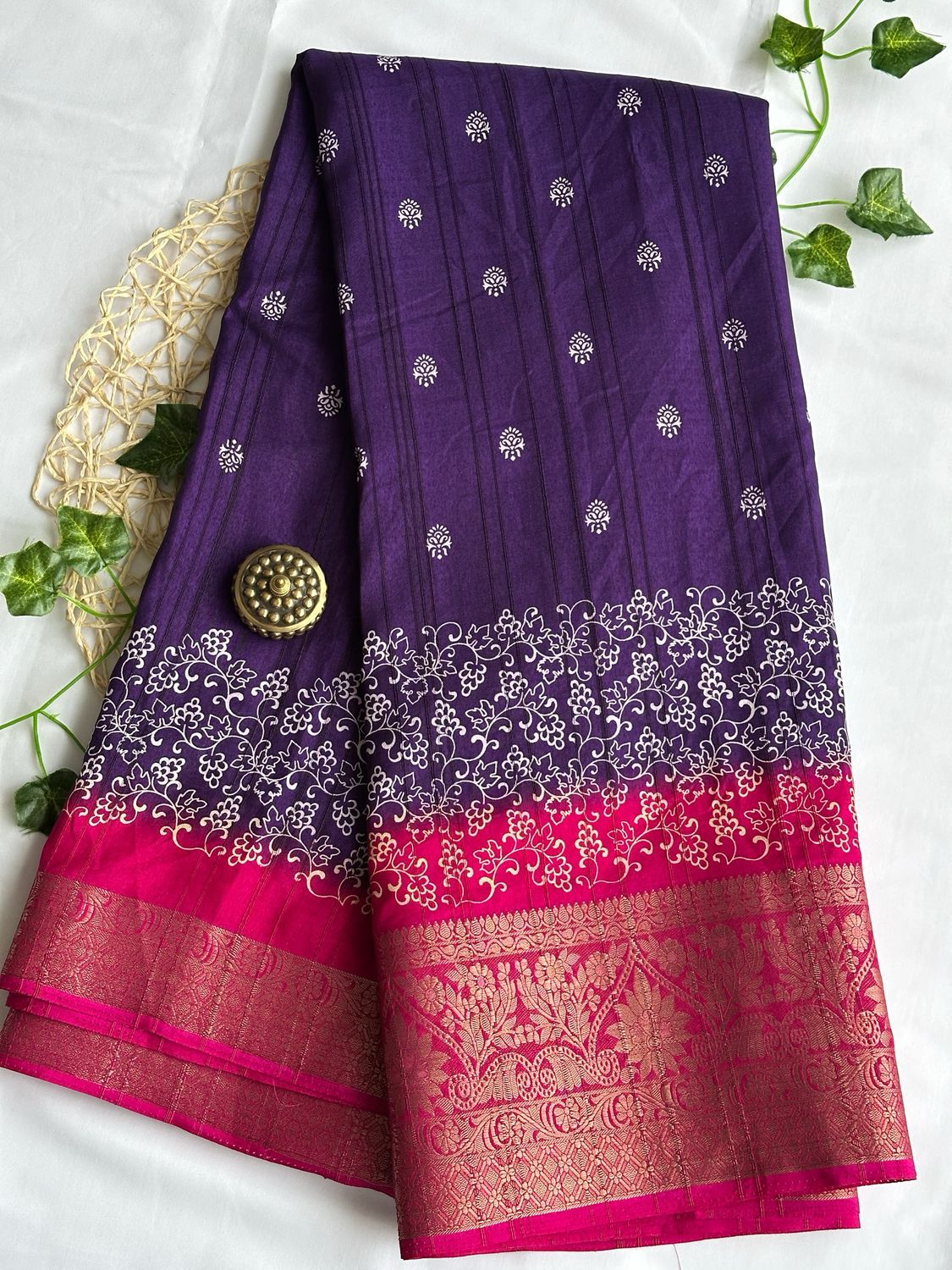 Printed Soft Rawsilk