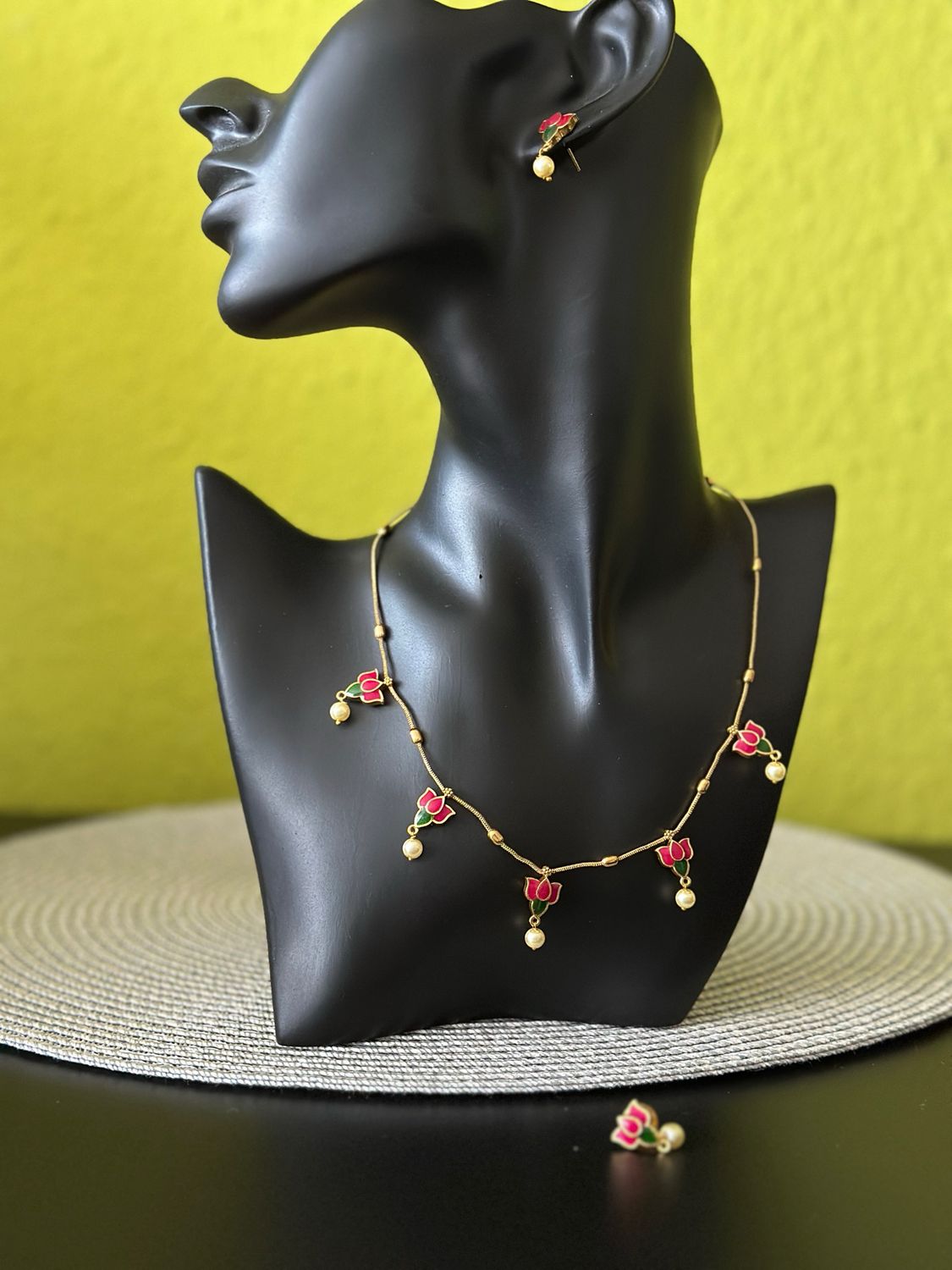 Enamel Necklace Set