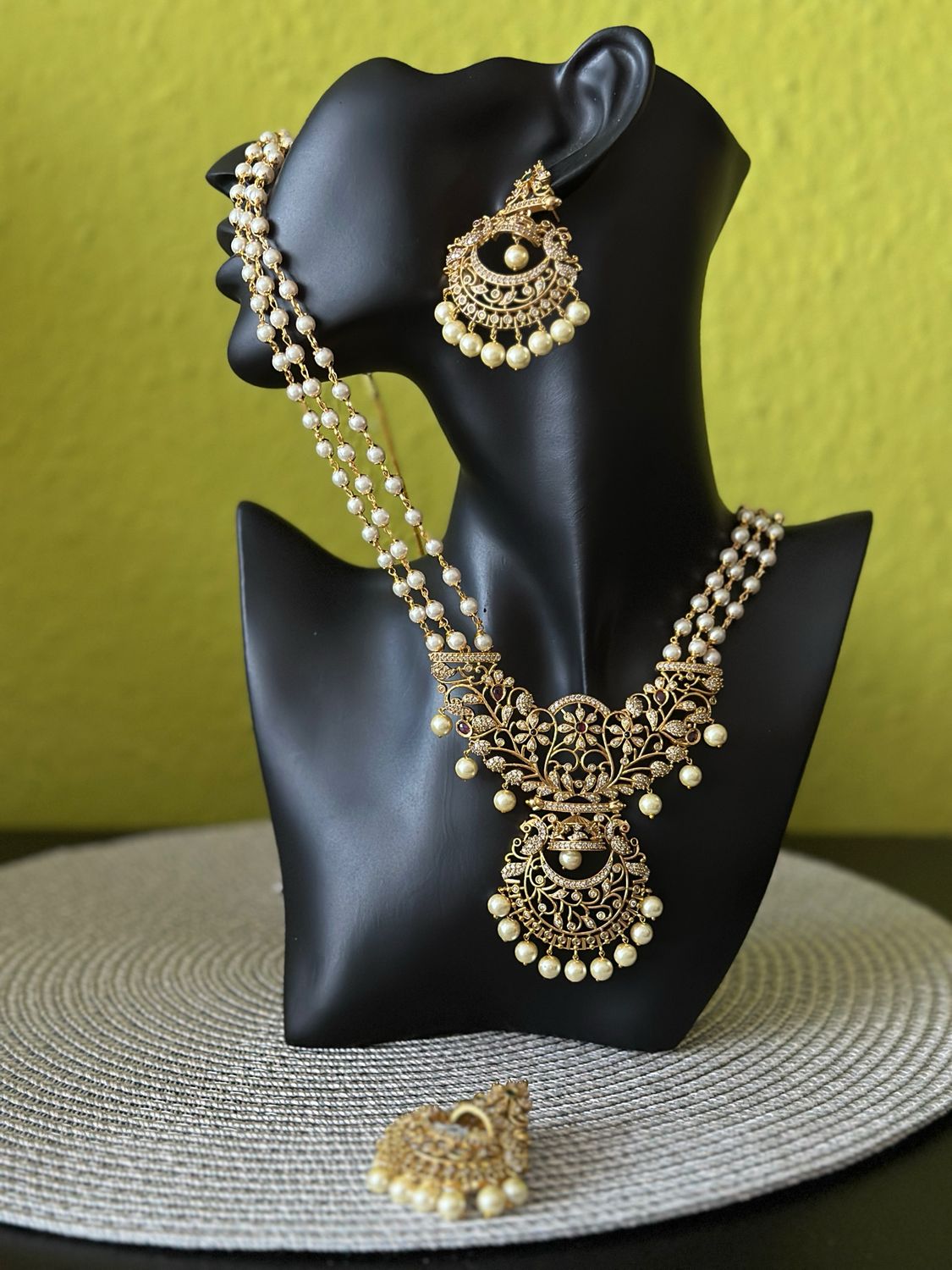 Long Necklace set with Earring